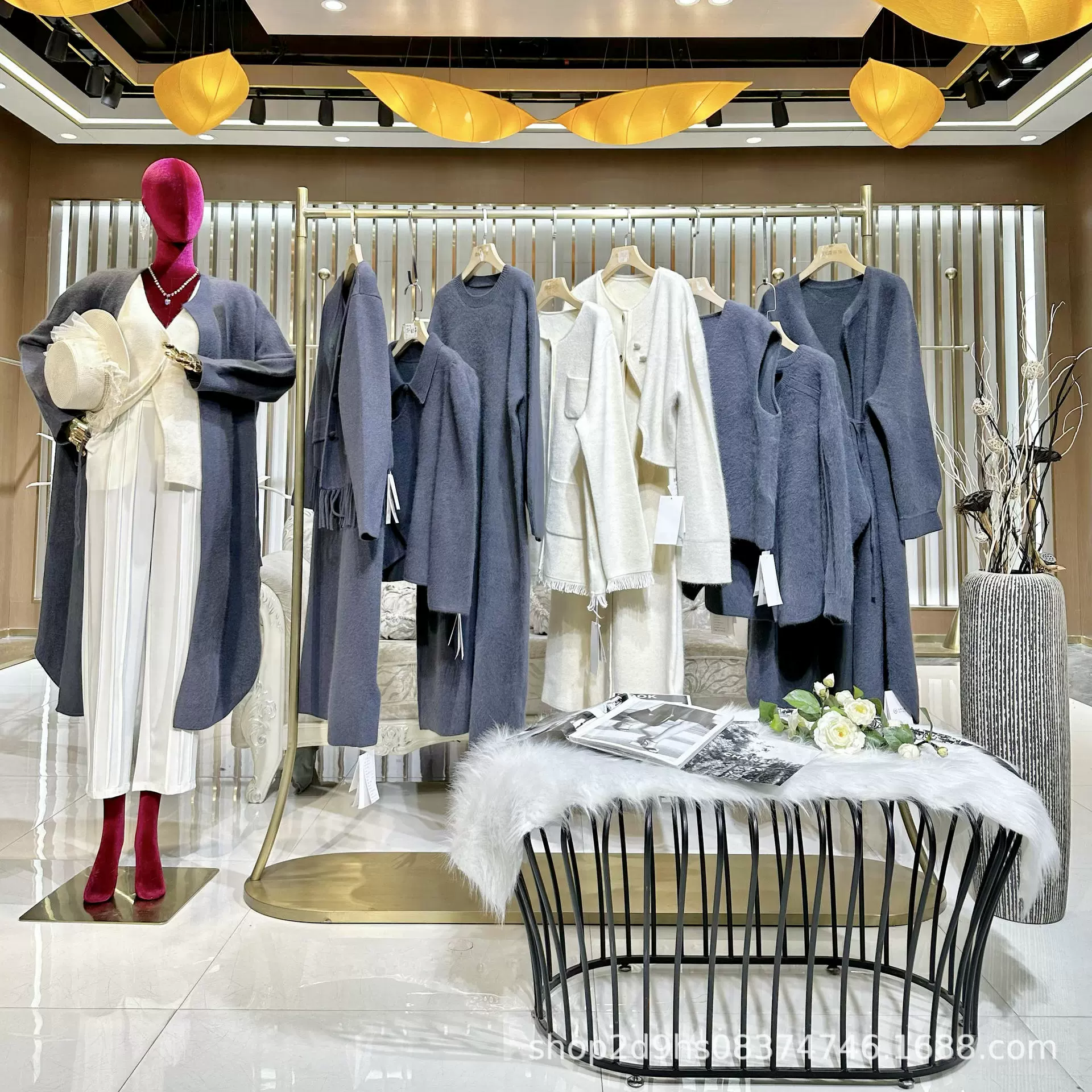 Элегантный простой однотонный длинный плюшевый свитер для женщин, кардиган средней длины, распродажа осень-зима.