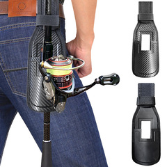 Wenhé Road Lure Rod Bag, Rod-in-Style Waist Bag, Portable Fishing Bag, Leather Outdoor Crossbody Bag, Wholesale