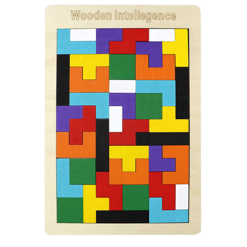 Factory direct sales wooden Tetris children's educational toys early education boys and girls 3-6 years old puzzle pieces
