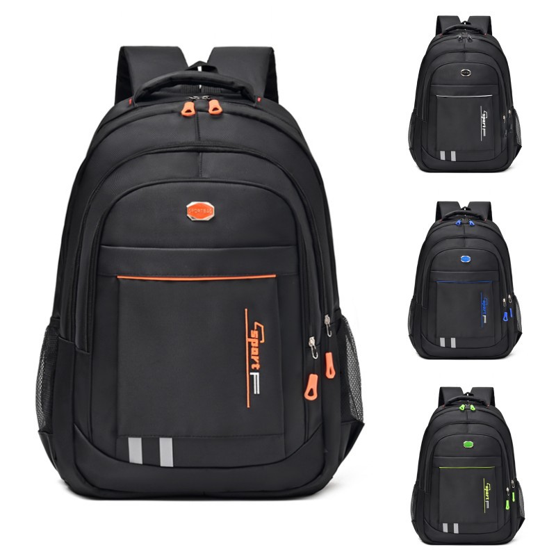 Mochila para hombres Mochila de gran capacidad simple casual resistente al desgaste para estudiantes de secundaria y preparatoria Mochila para computadora de viaje