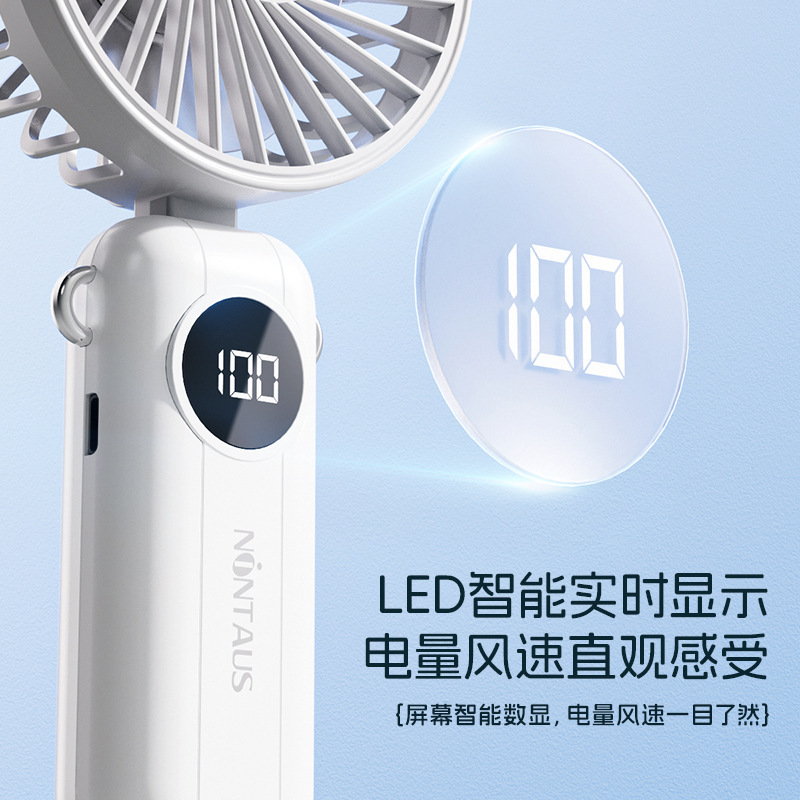 Jinzheng ハンドヘルド小型ファンポータブル折りたたみ USB 充電式小型ファンホーム寮デスクトップミニ扇風機|undefined