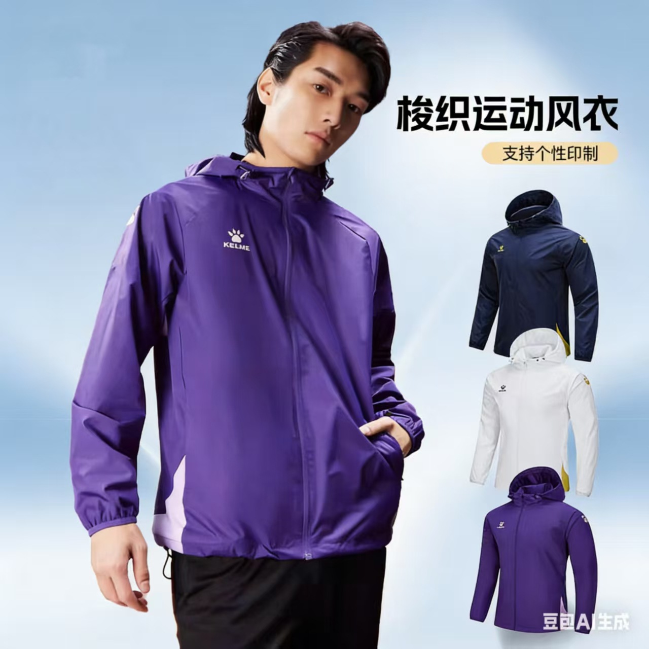 Keime/Cameleon Year Series Sports Windbreaker Men's All-Sport Games Edition Woven Windproof Outdoor Training Jacket