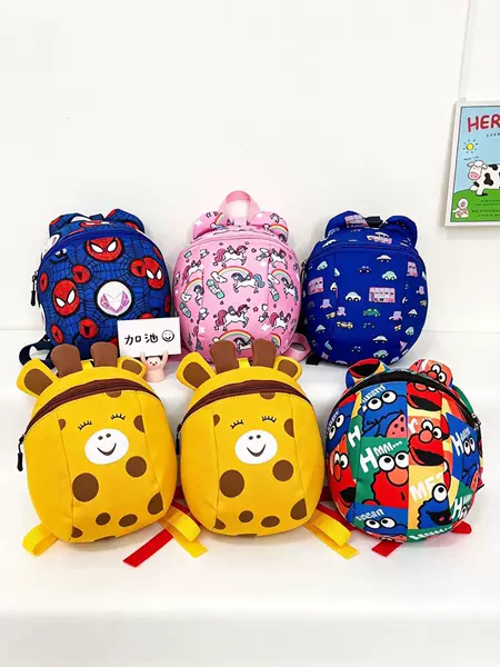 Children's Backpack 2026 New Cartoon Backpack for Kindergarten Girls Anti-Lost School Bag Children's Backpack