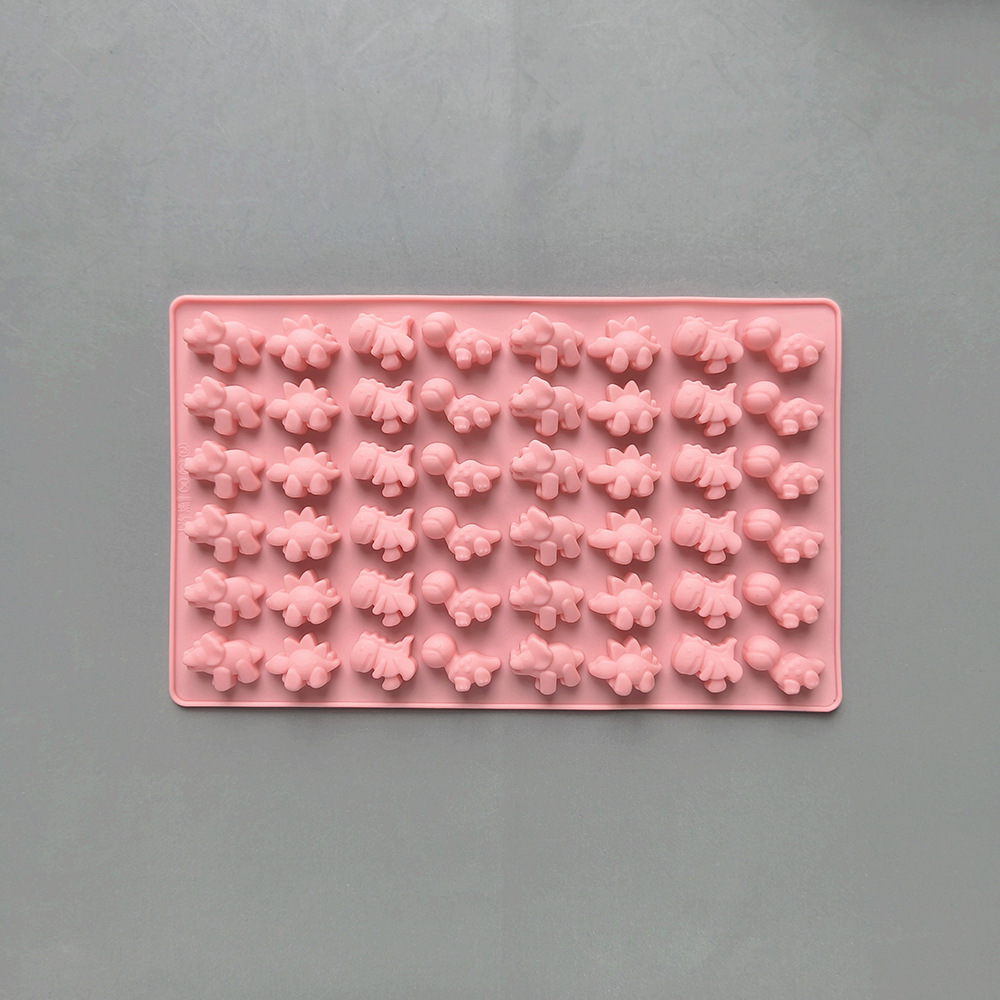 48 incluso pequeño dinosaurio 132 molde de silicona de caramelo DIY caramelo chocolate galleta pastel decoración plug-in