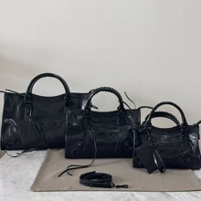 潮流机车包女2026新款黑色辣妹高级质感大容量手提单肩斜挎托特包