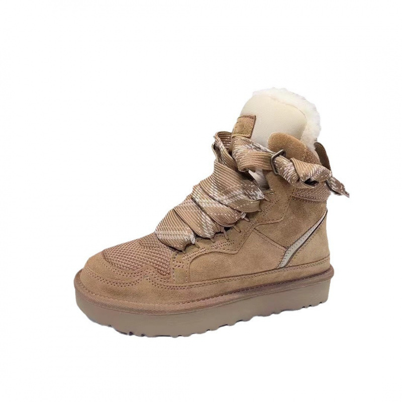 2024 autumn and winter new style cow suede wool thick-soled Mel…