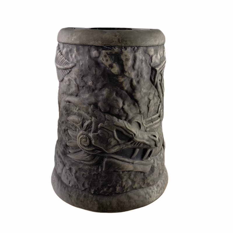 Juego de Tronos Taza de cerveza creativo pirata Gran taza de vino taza de cerveza con mango de cerámica alivio dragón taza bar personalidad