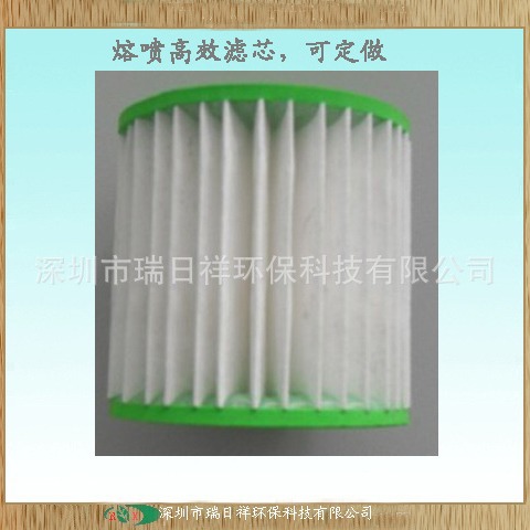 精密高效出口圆形熔喷油雾空气民用HEPA滤网滤芯圆桶圆筒过滤器