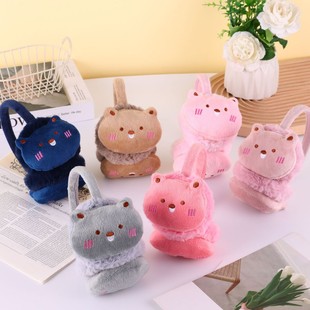 Factory direct winter warm earmuffs-bear earmuffs multi-color optional