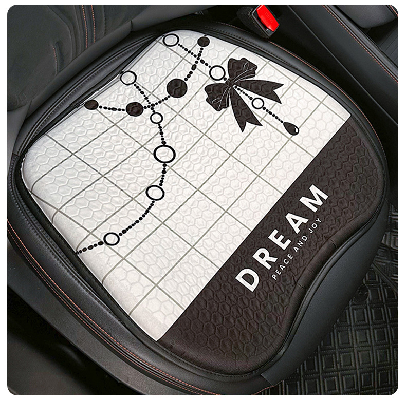 Factory Direct Sales Summer Honeycomb Gel Car Seat Cushion Black and White Silicone Ice Silk Cooling Pad Office Chair Ice Pad
