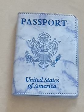 En stock envío gratuito cubierta de pasaporte americano multi-funcional bolsa de pasaporte cubierta de la Tarjeta de pasaporte caja de cuero de almacenamiento integrado pasaporte