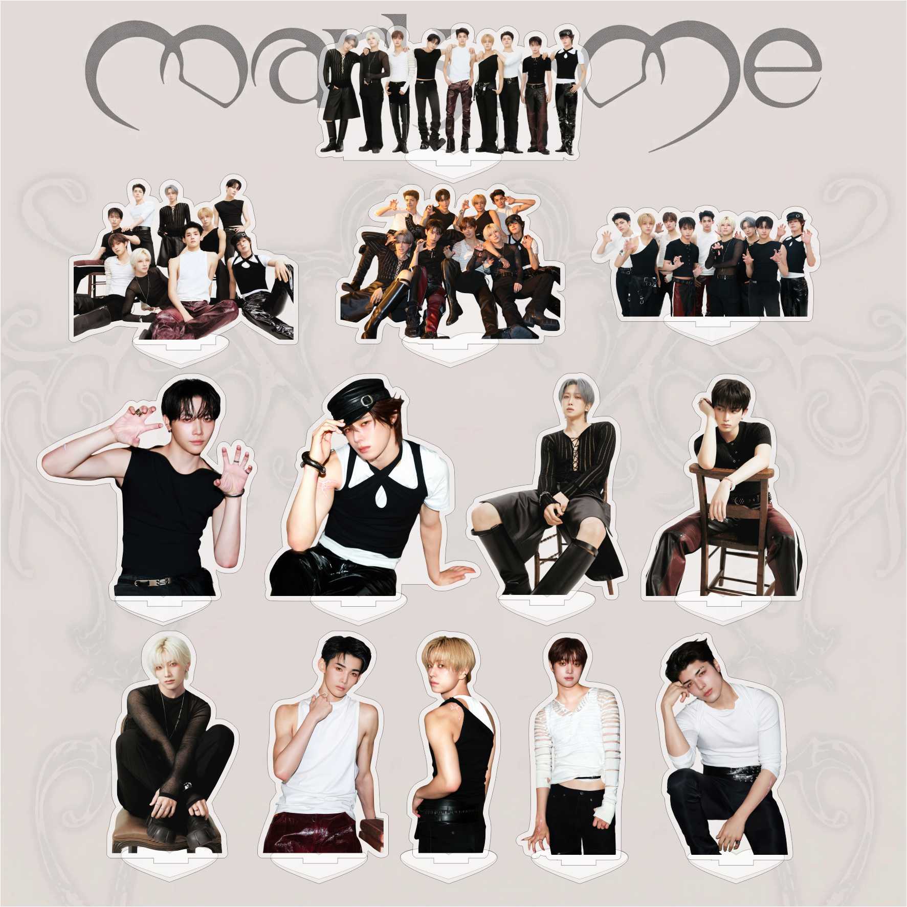 andTEAM New Special Acrylic Double-Sided HD Standee Desktop Ornament Celebrity Merchandise Kpop Wang Yixiang