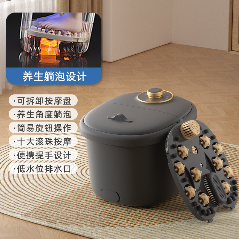 新型は全自動足浴槽を取り外して足盆を洗う家庭用電動マッサージ加熱シャワーを浴びて足桶を洗う|undefined