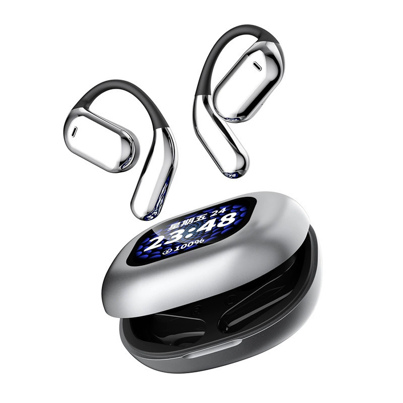 Наушники Pro, удлинённые умные дужки для ушей, Bluetooth, с LED-дисплеем
