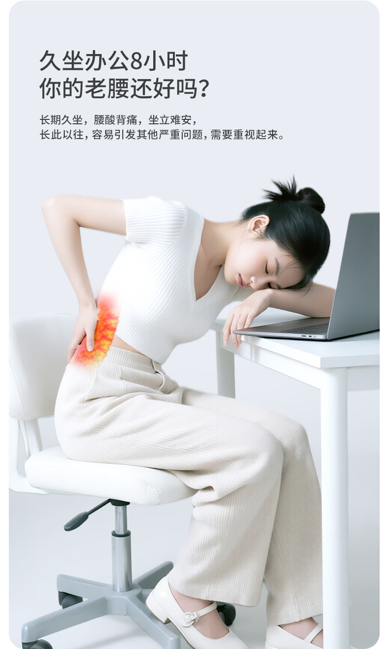 Nortech K09 four-leaf ergonomic lumbar support cushion for office, back cushion, waist support cushion, corporate gift benefit