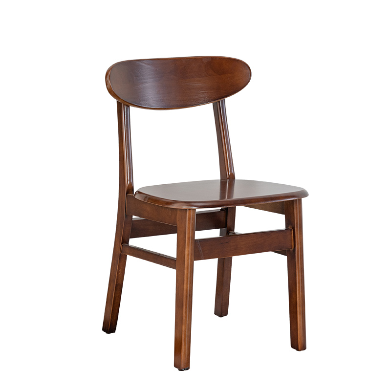 Color de madera nórdica comedor ocio sala de estar comedor roble hogar silla de madera maciza pura silla de respaldo mesa de comedor silla de comedor