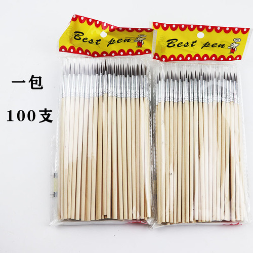 Shanghai Yimei hook line pen digital oil painting nylon wool wood rod tracing pen extra fine manicure gouache acrylic dot paint pen