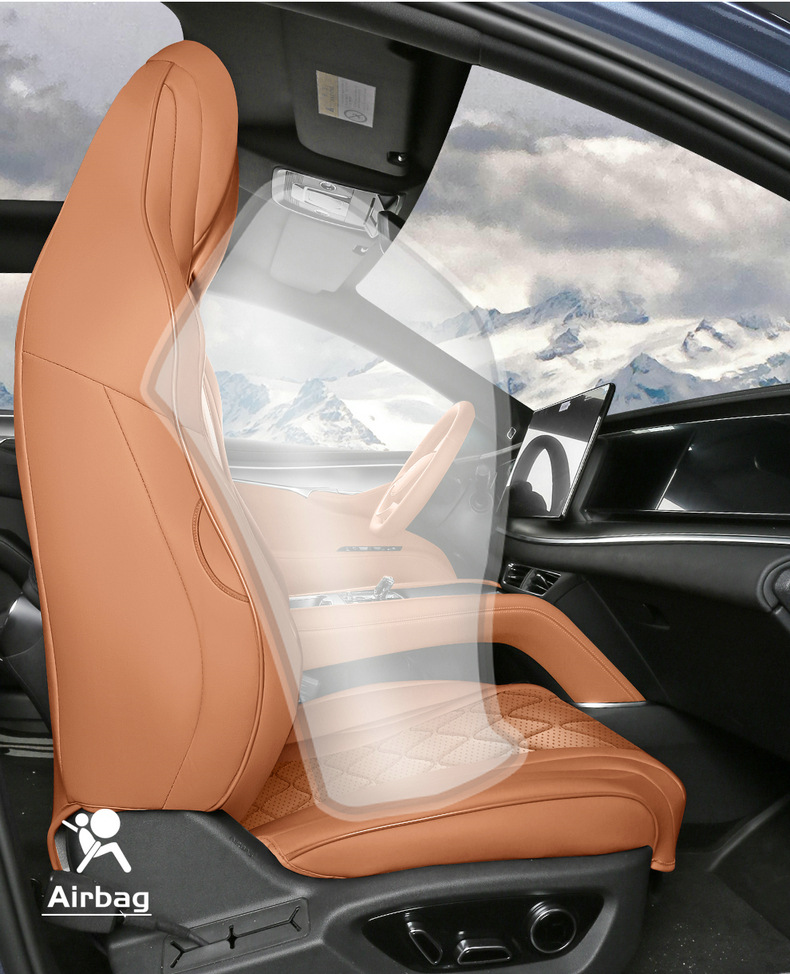 New Model Special Car Hiace 07Ev Nappa Leather Four-Season Left-Hand Drive Overseas Right-Hand Drive Seat Cover Cross-Border Full-Cover Car Seat Cushion