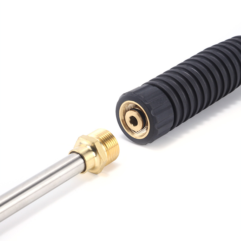 Cross-border 4000psi high-pressure water gun hose set M22 household cleaning long gun with five-color nozzle connector