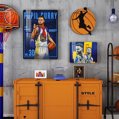 B37 NBA star Kobe Jordan basketball poster decoration painting bedroom living room bedside background wall dormitory hanging painting