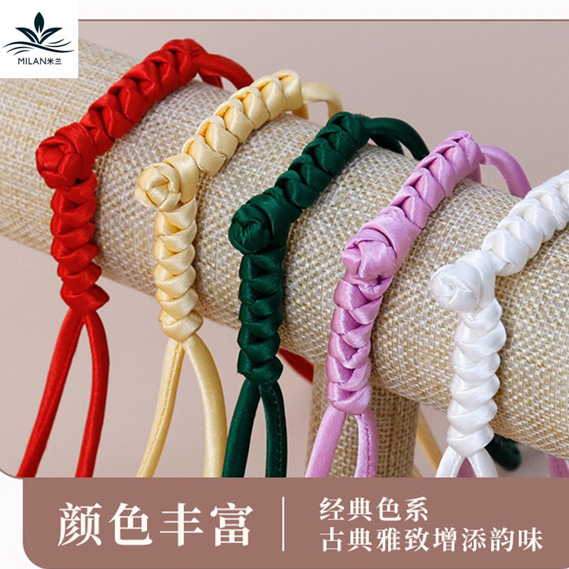 Día de la madre nuevo chino cheongsam cola larga hebilla hecha a mano DIY material estilo chanel ronda ramo botones decorativos