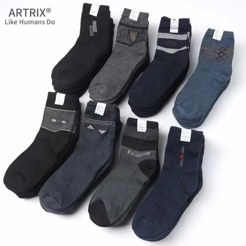 Factory direct autumn and winter Old Man socks men's casual Tube stall cheap socks high-top small hanging flower Zhuji socks