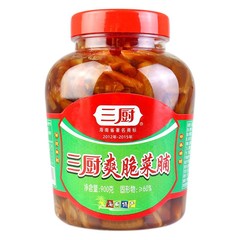 Three-Kitchen Sauce Crispy Radish and Preserved Radish in 450g/900g Cans, Ready-to-Eat Side Dishes, Appetizing Sauce for Rice and Pickles