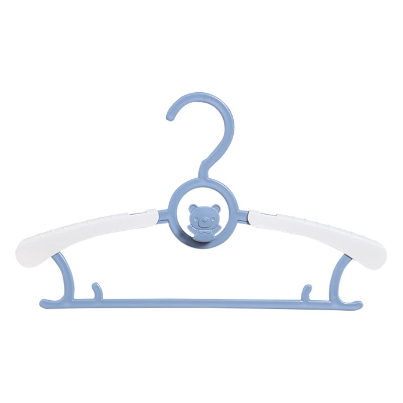 Percha de ropa para niños de plástico percha de ropa retráctil para el hogar percha de ropa antideslizante para bebés percha de ropa para bebés al por mayor image 1