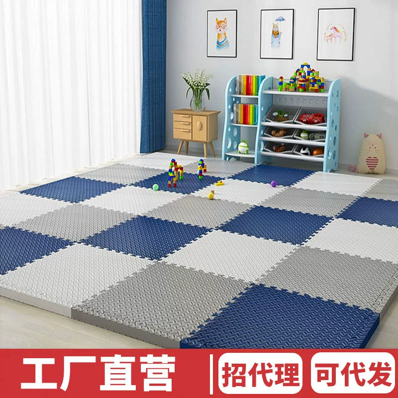 Незаляпывающийся коврик из пены, детский плюшевый игровой коврик для ползания, оптовая продажа, с увеличенной толщиной