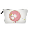 Cosmetic bag, small clutch bag, organizer bag for traveling