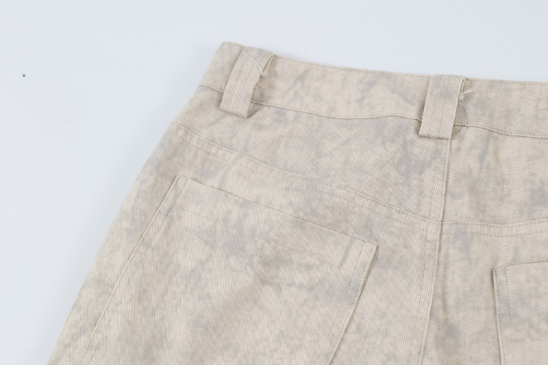 Men's Clothing New Creative Marble Folding Casual Pants for Men and Women Street Fashion Loose Straight Pants_voghion.com