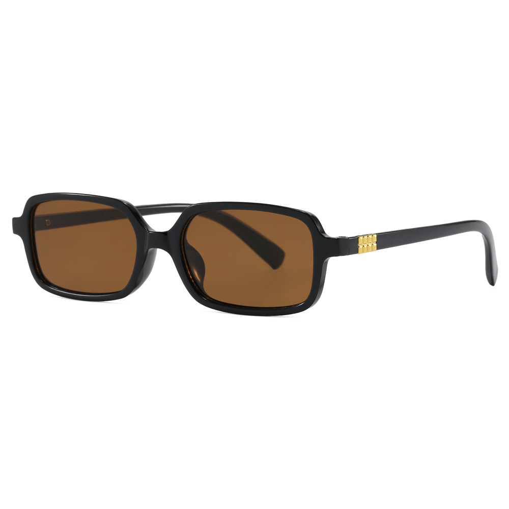 Gafas de sol cuadradas de montura pequeña, estilo retro y protección UV