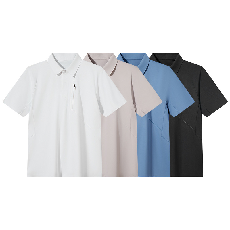 H Same Style Business Golf Quick-Drying Lapel Fashion Running Casual Men's Top Ice Silk Summer Polo Shirt