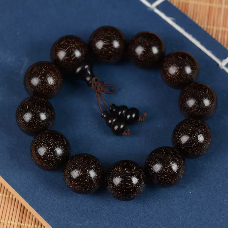 直播引流款满金星赞比亚血檀小叶紫檀佛珠批发手串仙游文玩厂家