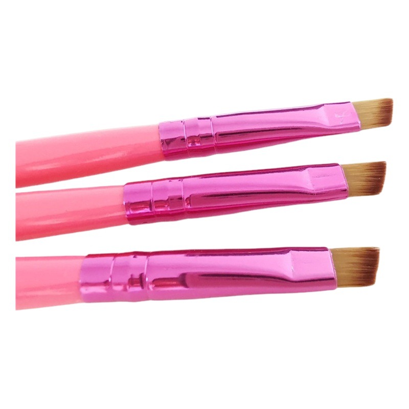 Oblique eyebrow brush eyebrow brush oblique eyebrow brush eyeliner brush eyebrow outline brush eye shadow brush lying silkworm brush 1 piece