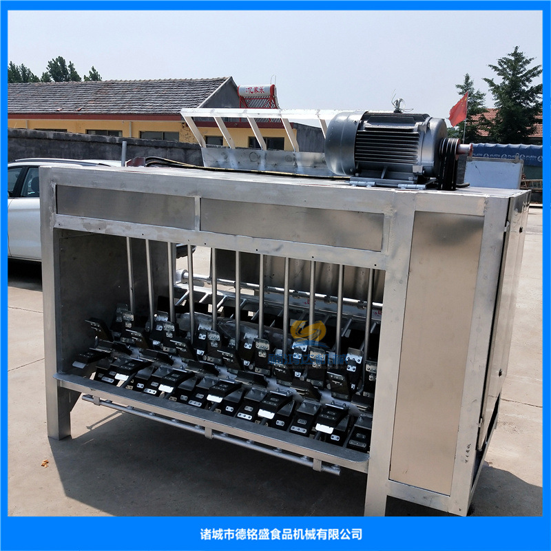 十根支柱的整猪脱毛机 滚动式抛猪毛机械 温水烫猪浸烫池