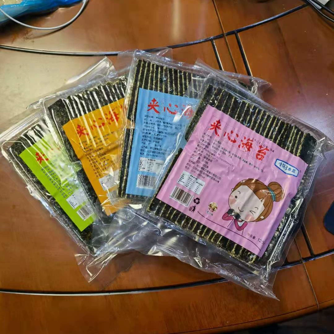 Сэндвич-сэндвич с морскими водорослями, хрустящие готовые к употреблению морепродукты, детские закуски, добавки к детскому питанию, оптовая продажа