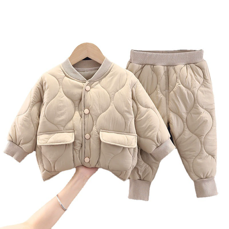 Зимний детский утепленный комплект для мальчиков, корейский стиль, оптом