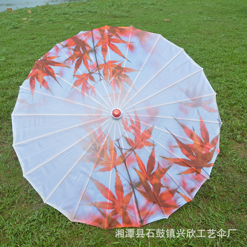 Paraguas de papel engrasado impermeable paraguas artesanal para niños paraguas decorativo antiguo accesorios de fotografía al aire libre impresión paraguas de baile al por mayor