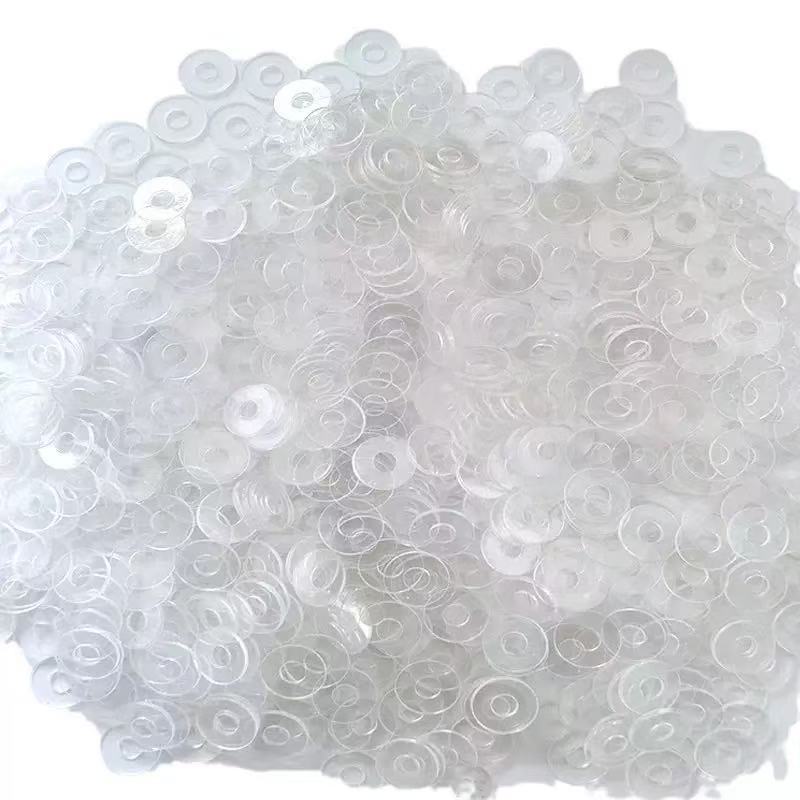 In-Stock Transparent Pvc Hard Washers, High-Temperature Resistant Round Screw Washers, Plastic Flat Washers, Pet Spacer Washers