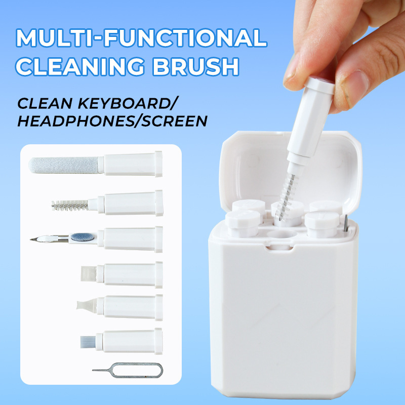 Multifunctional Cleaning Kit, Cleaning Brush, Mobile Phone, Bluetooth Headset, Cleaning Pen, Dust Removal, Keyboard Tool, Cross-Border Hot Sale