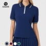 翻领显瘦新款女短袖网球服