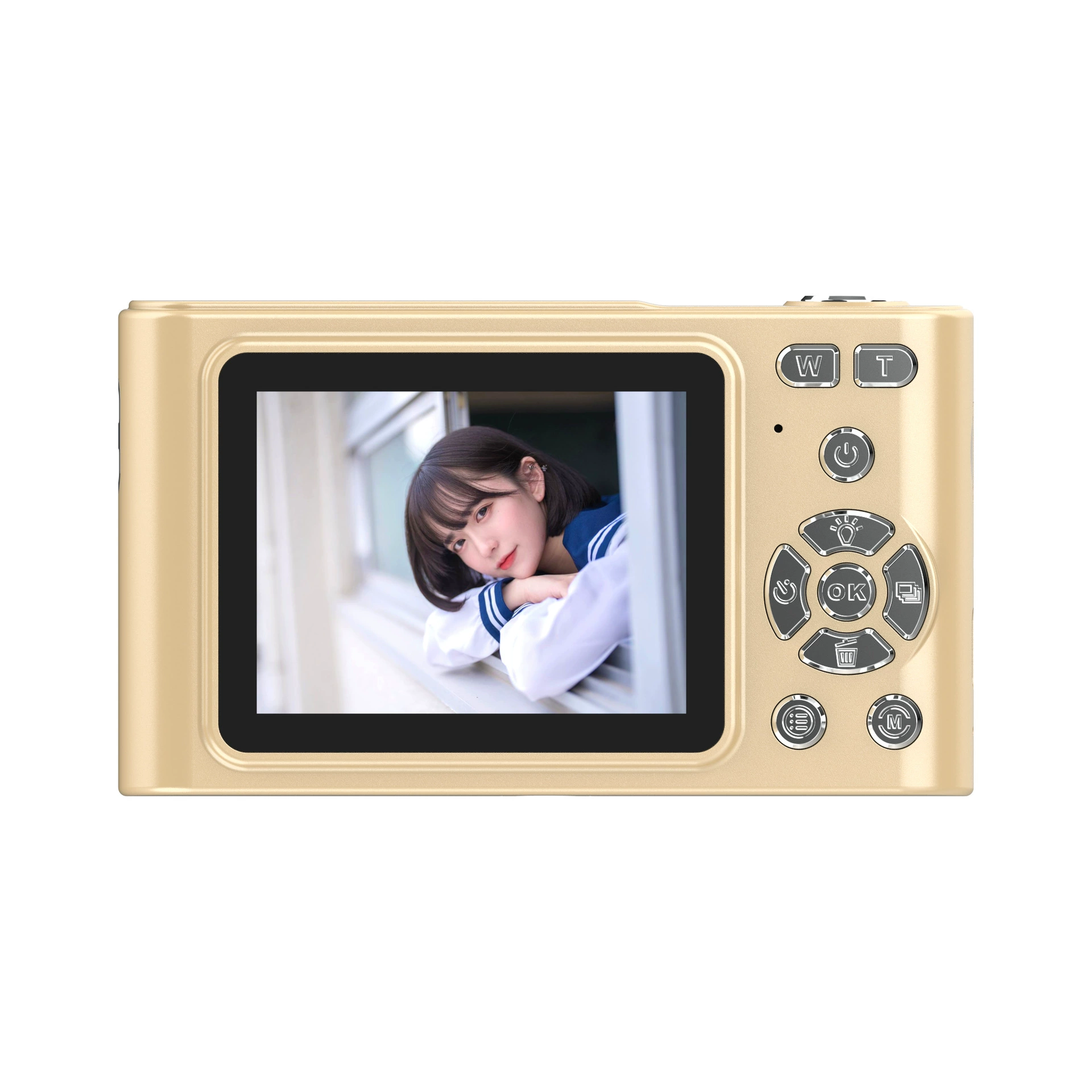 Новый в 2024 году фотоаппарат для студентов, начального уровня HD цифровой ретро CCD камера для съемки и путешествий