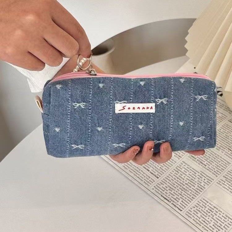 Denim stationery with bow