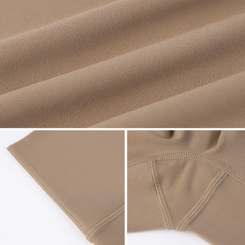 LAHN size-free cloud-feeling yoga pants, three-quarter length pants, nude-feeling, high-elastic outer wear, tummy-tightening, butt-lifting, slimming yoga pants