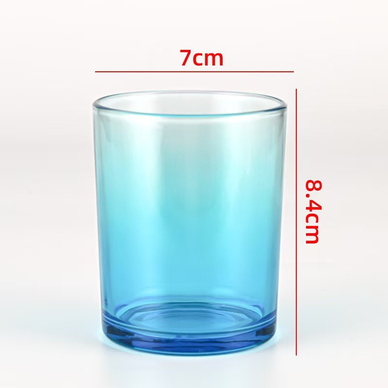 Transfronterizos para vasos de vidrio vela resistente al calor Amazon explosión con taza de fragancia cubierta recipiente de cera de soja hecha a mano