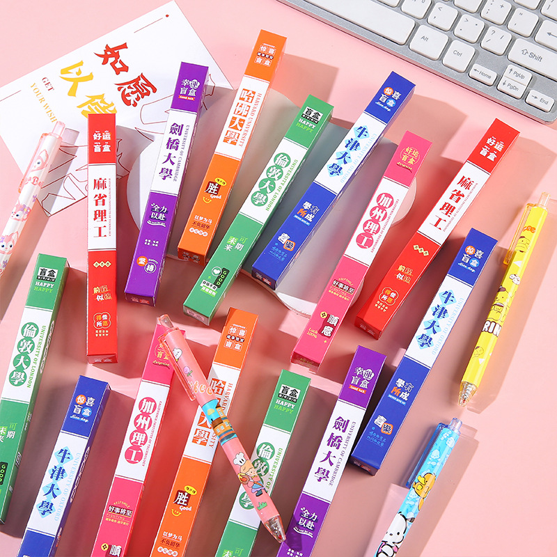 Black high quality cartoon rollerball pen for students