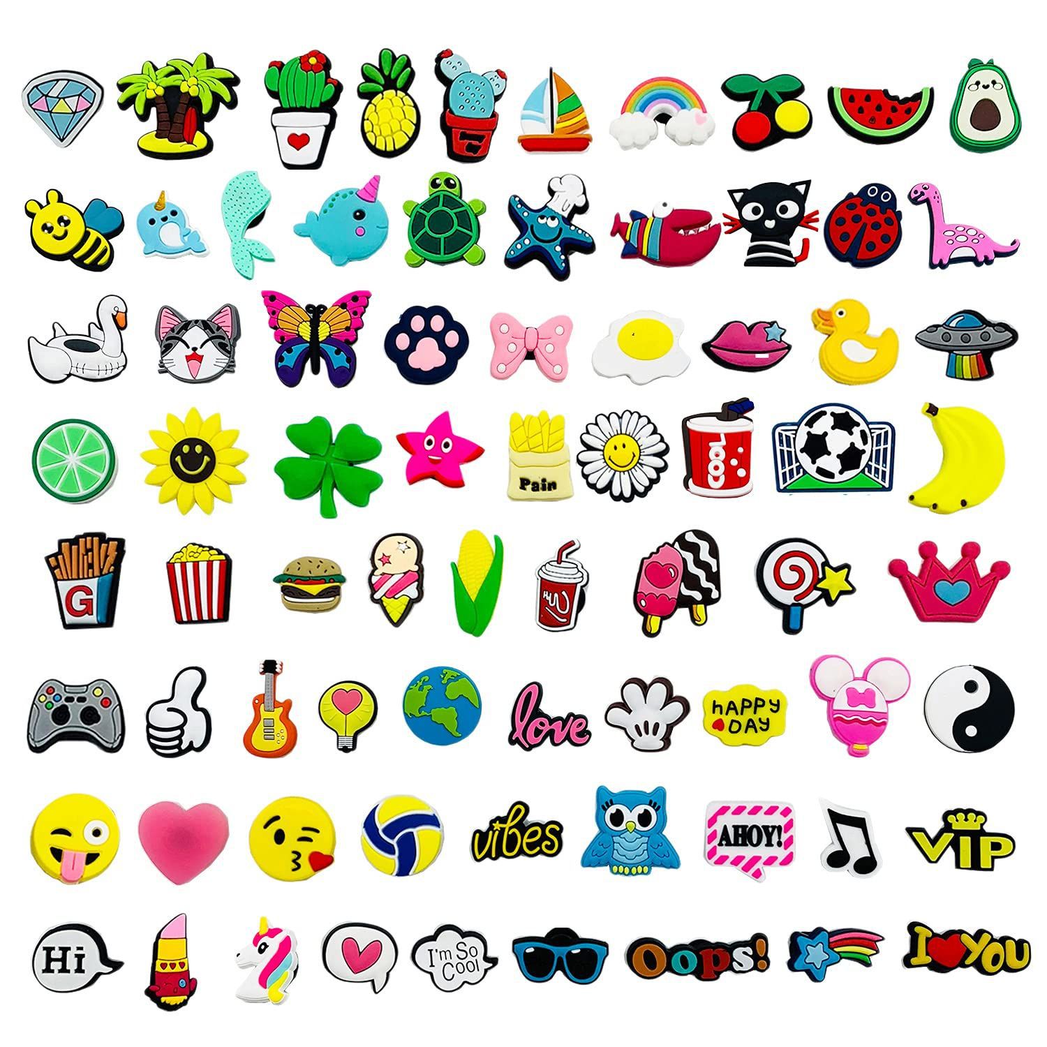 Agujero zapatos flor zapato hebilla 100 accesorios del zapato PVC goma suave DIY zapatos accesorios zapato hebilla joyería inferior hebilla accesorios del zapato