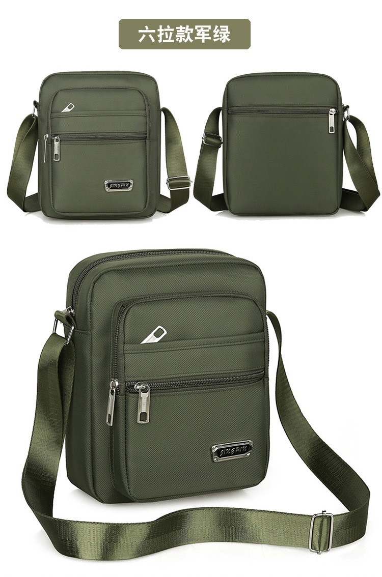 Bolso bandolera de tela de nylon para hombres de verano Bolsa de hombro para hombres Bolsa multiusos de ocio al aire libre Moda de comercio exterior Bolsa de hombro para hombres