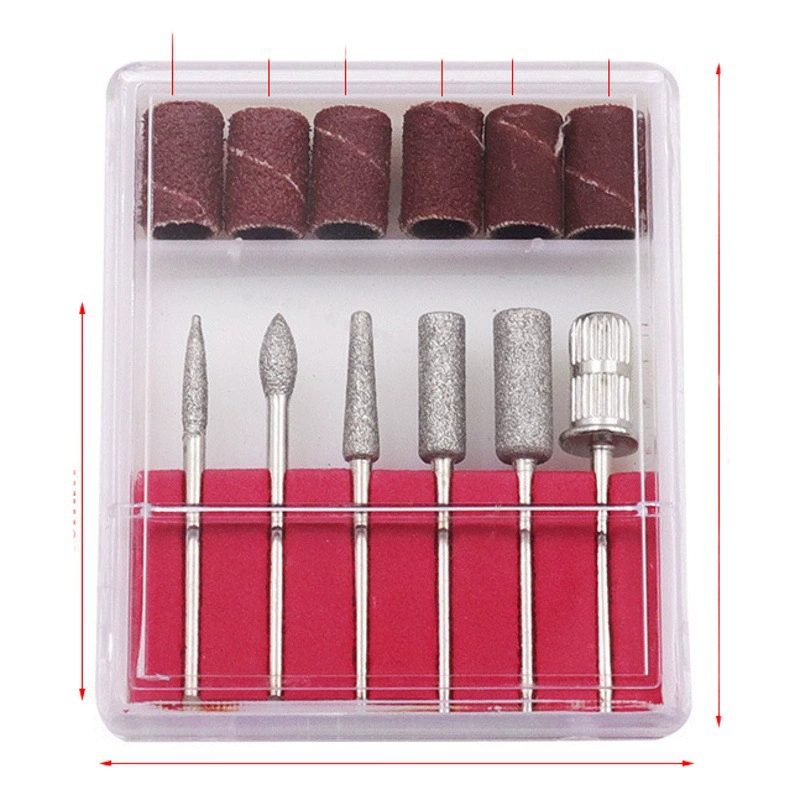 Nail Art наждачная бумага кольцо Шлифовальная головка 12 шт в штучной упаковке лак для ногтей комбинированный аппаратный гальванический Алмазный лак для ногтей палочка